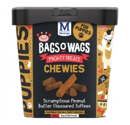 Λιχουδιές Bags O' Wags Chewies Puppy Toffee Chews 350g Λιχουδιές Bags O' Wags Chewies Puppy Toffee Chews 350g