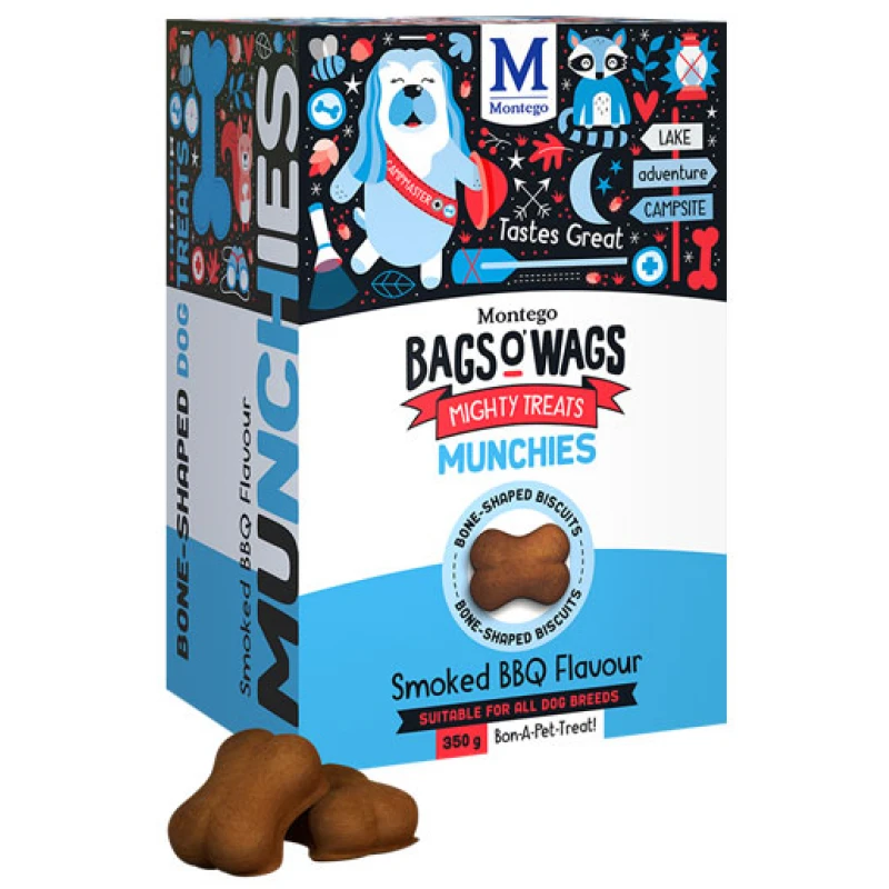Λιχουδιές Bags O' Wags Munchies BBQ 350g Σκύλοι
