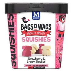 Λιχουδιές Bags O' Wags Squishies Strawberry & Cream 500g Λιχουδιές Bags O' Wags Squishies Strawberry & Cream 500g