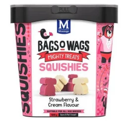 Λιχουδιές Bags O' Wags Squishies Strawberry & Cream 500g
