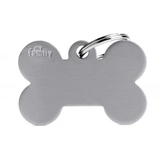 Ταυτότητα Σκύλου My Family Basic Grey Bone Tag Large 3,8x2,5cm