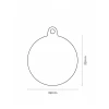 MY FAMILY BASIC SILVER ROUND LARGE TAG 4X3CM ΤΑΥΤΟΤΗΤΕΣ