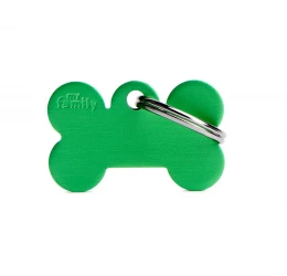 Ταυτότητα Σκύλου My Family Basic Green Bone Small Tag 3x2cm Ταυτότητα Σκύλου My Family Basic Green Bone Small Tag 3x2cm