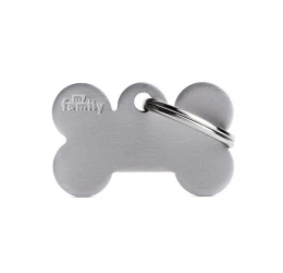 Ταυτότητα Σκύλου My Family Basic Grey Bone Tag Small 3x2cm