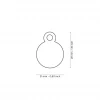 ΤΑΥΤΟΤΗΤΑ ΣΚΥΛΟΥ MY FAMILY BASIC GREY ROUND TAG SMALL 3x2cm ΣΚΥΛΟΙ