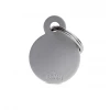 ΤΑΥΤΟΤΗΤΑ ΣΚΥΛΟΥ MY FAMILY BASIC GREY ROUND TAG SMALL 3x2cm ΣΚΥΛΟΙ