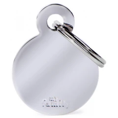 Ταυτότητα Σκύλου My Family Basic Silver Round Small Tag 3x2cm Ταυτότητα Σκύλου My Family Basic Silver Round Small Tag 3x2cm