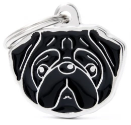Ταυτότητα Σκύλου My Family Pug Black