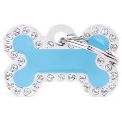 Ταυτότητα Σκύλου My Family Light Blue Small Bone 3x2cm