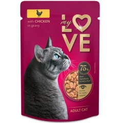My Love Cat Κοτόπουλο σε Σάλτσα 85gr 