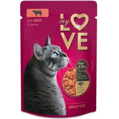 My Love Cat Βοδινό σε Σάλτσα 85gr 