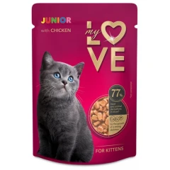 My Love Kitten Κοτόπουλο σε Σάλτσα 85gr 