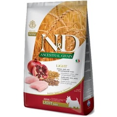 N&D Low Grain Chicken & Pomegranate Light Mini  2,5kg N&D Low Grain Chicken & Pomegranate Light Mini  2,5kg