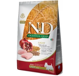 N&D Low Grain Chicken & Pomegranate Light Mini  2,5kg N&D Low Grain Chicken & Pomegranate Light Mini  2,5kg
