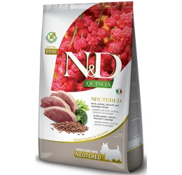 N&D Quinoa Mini Neutered Duck  2,5kg N&D Quinoa Mini Neutered Duck  2,5kg
