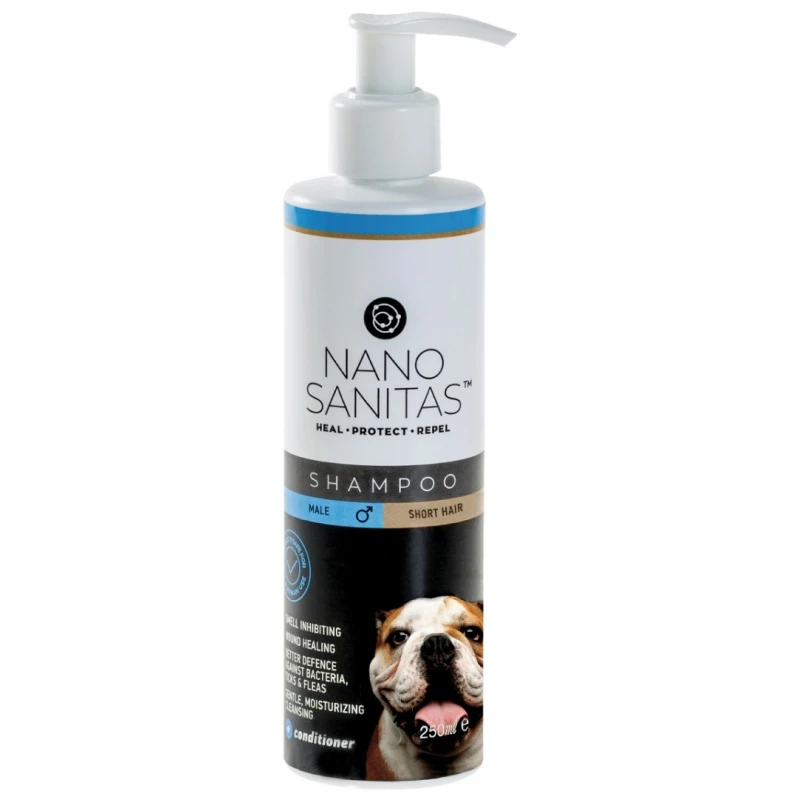 Nano Sanitas Σαμπουάν για Αρσενικούς Κοντότριχους Σκύλους 250ml ΒΟΥΡΤΣΕΣ- ΠΕΡΙΠΟΙΗΣΗ - ΣΑΜΠΟΥΑΝ