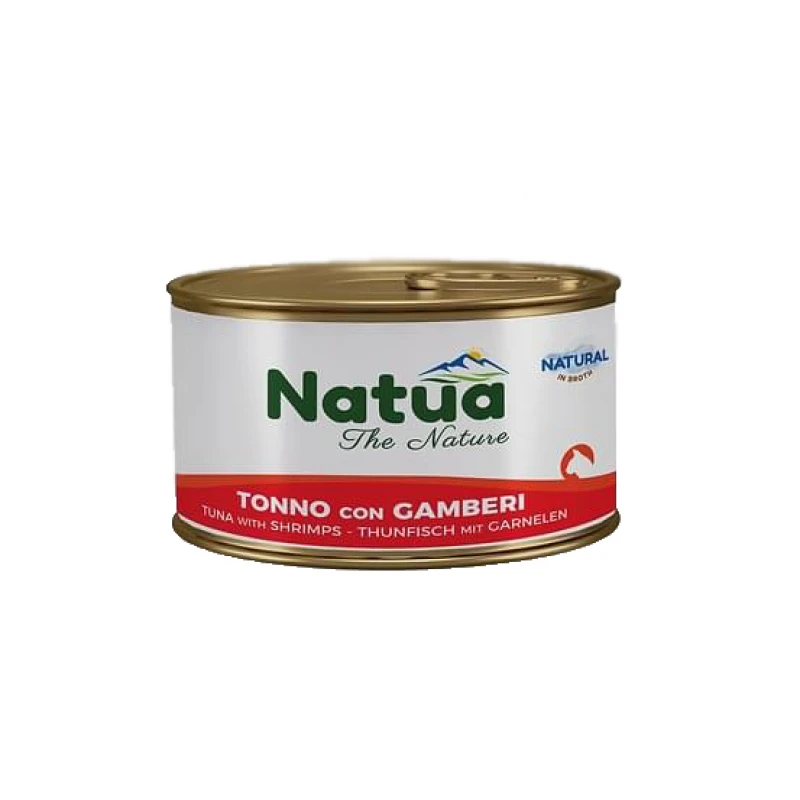 Υγρή Τροφή Γάτας Natua Cat Τόνος με Γαρίδα σε Ζωμό 85gr ΓΑΤΕΣ