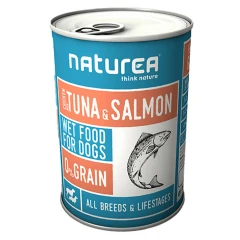 Υγρή τροφή Naturea 88% κρέας 400gr με Κοτόπουλο & Ψάρι 