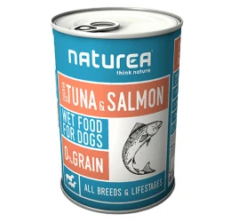 Υγρή τροφή Naturea 88% κρέας 400gr με Κοτόπουλο & Ψάρι 