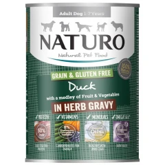 Κονσέρβα Σκύλου Naturo Dog Adult Grain Free Πάπια, Φρούτα και Λαχανικά 390gr Κονσέρβα Σκύλου Naturo Dog Adult Grain Free Πάπια, Φρούτα και Λαχανικά 390gr