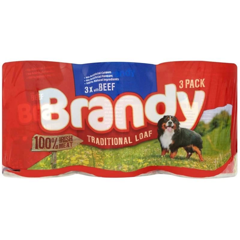 Κονσέρβα Σκύλου Naturo Dog Brandy Cans Beef Loaf 3τμχ x 395gr ΣΚΥΛΟΙ