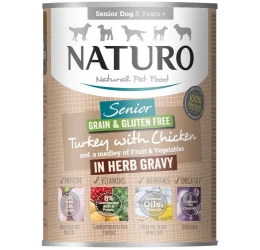 Κονσέρβα Σκύλου Naturo Dog Senior Grain Free Γαλοπούλα, Κοτόπουλο, Φρούτα και Λαχανικά 390gr Κονσέρβα Σκύλου Naturo Dog Senior Grain Free Γαλοπούλα, Κοτόπουλο, Φρούτα και Λαχανικά 390gr