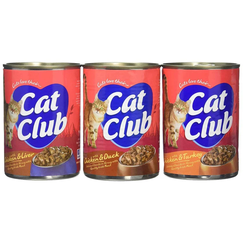 Υγρή Τροφή Γάτας Naturo Pet Cat Club Can 3 Multi με 3 Γεύσεις 400gr x 3τμχ ΓΑΤΕΣ