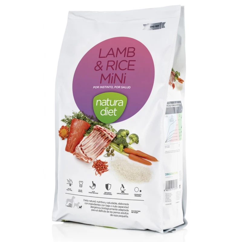 Natura Diet Lamb & Rice Mini 3kg ΣΚΥΛΟΙ