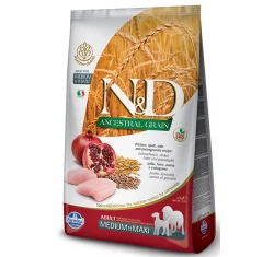 N&D Low Grain Chicken & Pomegranate Adult Medium & Maxi 12kg N&D Low Grain Chicken & Pomegranate Adult Medium & Maxi 12kg