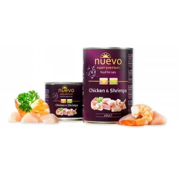 Κονσέρβα Γάτας Nuevo Adult Γαρίδα και Κοτόπουλο 400gr Κονσέρβα Γάτας Nuevo Adult Γαρίδα και Κοτόπουλο 400gr