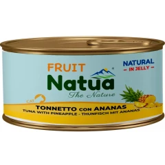 Υγρή Τροφή Γάτας Natua Fruit Τόνος & Ανανάς σε Ζελέ 85gr