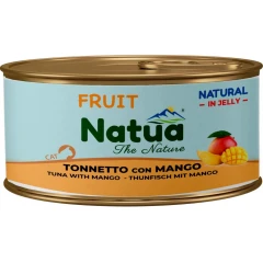 Υγρή Τροφή Γάτας Natua Fruit Τόνος & Μάνγκο σε Ζελέ 85gr