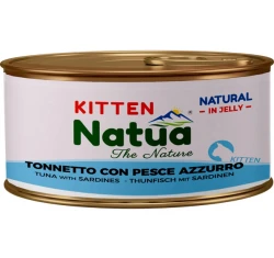 Υγρή Τροφή Γάτας Natua Kitten Τόνος με Σαρδέλα σε Ζελέ 85gr Υγρή Τροφή Γάτας Natua Kitten Τόνος με Σαρδέλα σε Ζελέ 85gr