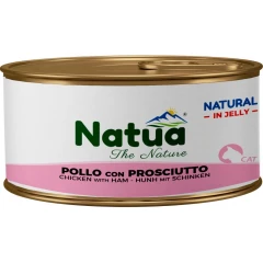 Υγρή Τροφή Γάτας Natua Κοτόπουλο με Προσούτο σε Ζελέ 150gr