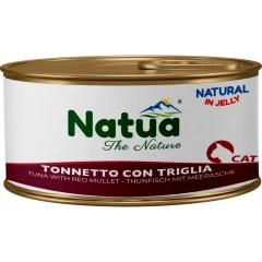 Υγρή Τροφή Γάτας Natua Τόνος με Μπαρμούνι σε Ζελέ 85gr