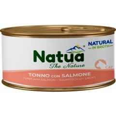 Υγρή Τροφή Γάτας Natua Τόνος με Σολομό σε Ζωμό 150gr