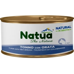 Υγρή Τροφή Γάτας Natua Τόνος με Τσιπούρα σε Ζωμό 85gr