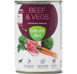 Natura Diet Wet Beef with Vegetables 400gr Natura Diet Wet Beef with Vegetables 400gr