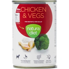 Natura Diet Wet Chicken with Vegetables 400gr Natura Diet Wet Chicken with Vegetables 400gr