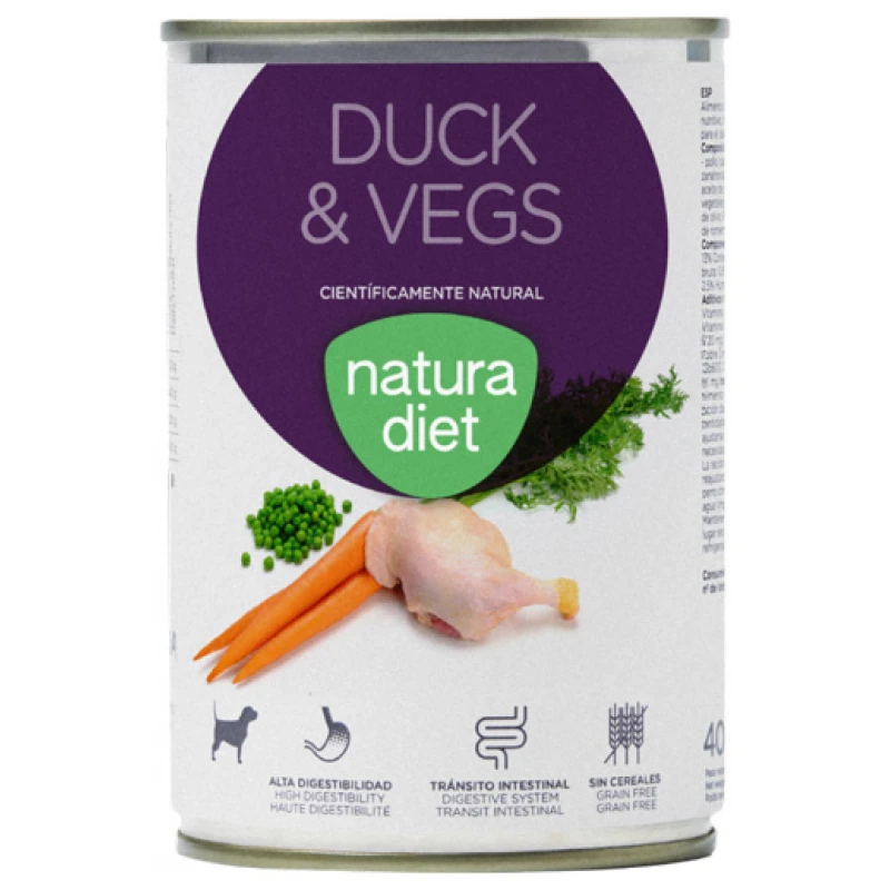 Natura Diet Wet Duck with Vegetables 400gr Σκύλοι