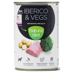 Natura Diet Wet Iberian Pork with Vegetables 400gr Natura Diet Wet Iberian Pork with Vegetables 400gr