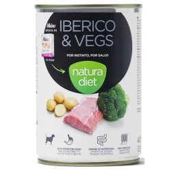 Natura Diet Wet Iberian Pork with Vegetables 400gr Natura Diet Wet Iberian Pork with Vegetables 400gr