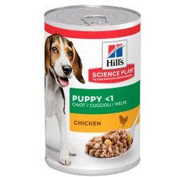 Υγρή τροφή Hill's Science Plan Puppy 370gr με κοτόπουλο (3+1 Δώρο)