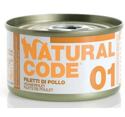 Υγρή Τροφή - Κονσέρβα Γάτας Natural Code 01 Adult Chicken Fillet 85gr Υγρή Τροφή - Κονσέρβα Γάτας Natural Code 01 Adult Chicken Fillet 85gr