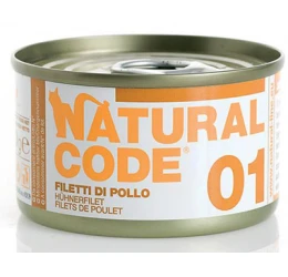 Υγρή Τροφή - Κονσέρβα Γάτας Natural Code 01 Adult Chicken Fillet 85gr Υγρή Τροφή - Κονσέρβα Γάτας Natural Code 01 Adult Chicken Fillet 85gr