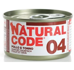 Υγρή Τροφή - Κονσέρβα Γάτας Natural Code 04 Adult Chicken and Tuna 85gr Υγρή Τροφή - Κονσέρβα Γάτας Natural Code 04 Adult Chicken and Tuna 85gr