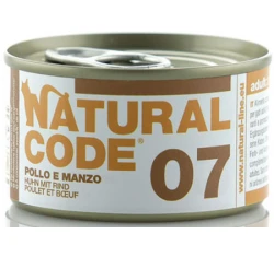 Υγρή Τροφή - Κονσέρβα Γάτας Natural Code 07 Adult Chicken and Beef 85gr Υγρή Τροφή - Κονσέρβα Γάτας Natural Code 07 Adult Chicken and Beef 85gr