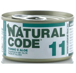 Υγρή Τροφή - Κονσέρβα Γάτας Natural Code 11 Adult Tuna and Aloe 85gr Υγρή Τροφή - Κονσέρβα Γάτας Natural Code 11 Adult Tuna and Aloe 85gr