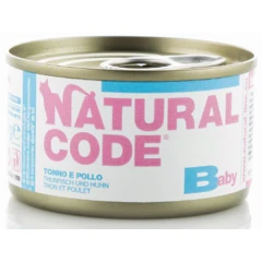 Υγρή Τροφή - Κονσέρβα Γάτας Natural Code baby Kitten 85gr Chicken