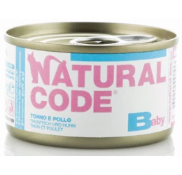 Υγρή Τροφή - Κονσέρβα Γάτας Natural Code baby Kitten 85gr Chicken Υγρή Τροφή - Κονσέρβα Γάτας Natural Code baby Kitten 85gr Chicken